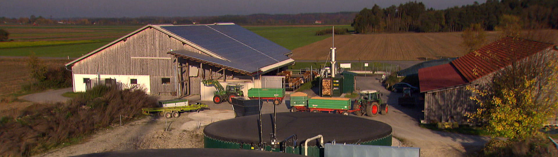 Media Future Team - Produktfilm Biogas-Tools: Bauernhof in Hurlach aus Vogelperspektive